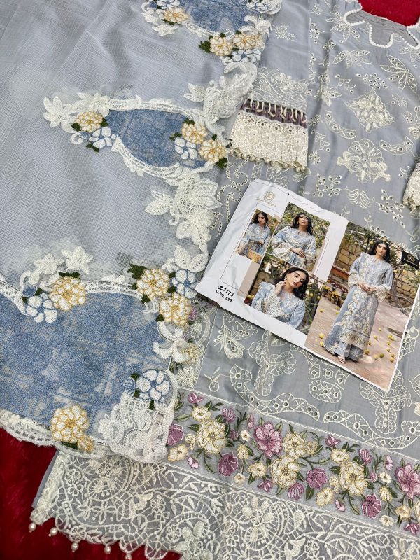 ZIAAZ DESIGNS 899 COTTON EMBROIDERED SALWAR SUITS