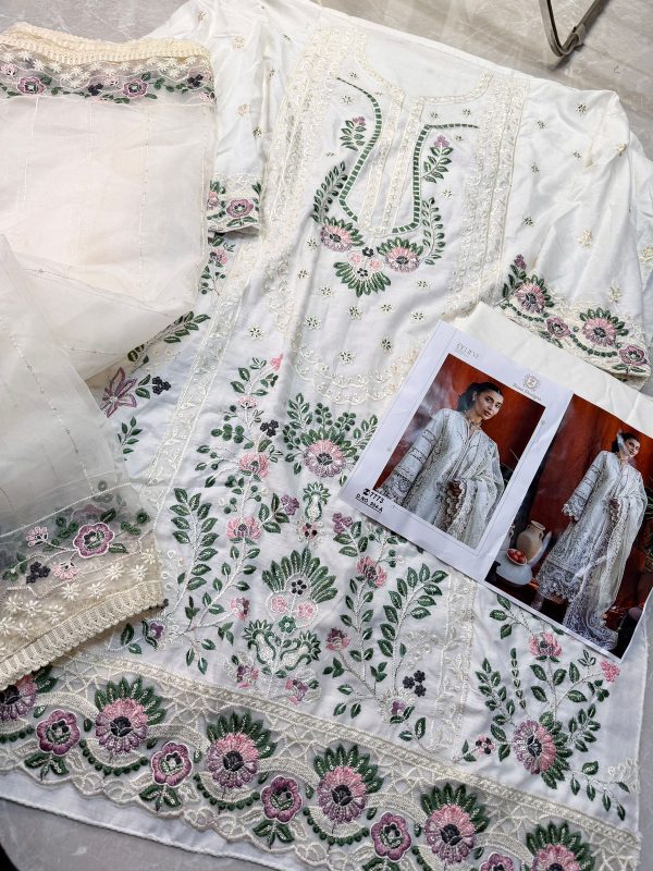 ZIAAZ DESIGNS 904 A PAKISTANI COTTON EMBROIDERED SUITS