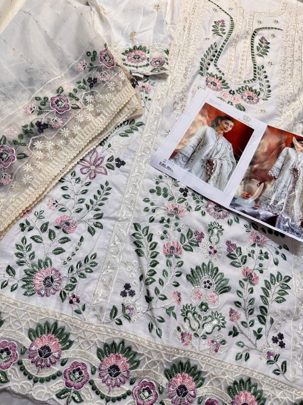 ZIAAZ DESIGNS 904 A PAKISTANI COTTON EMBROIDERED SUITS