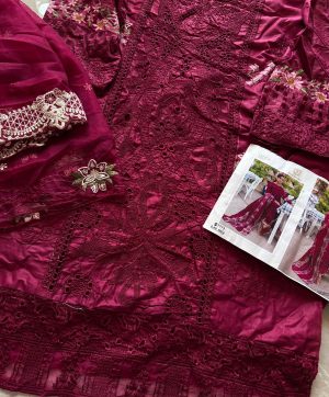 ZIAAZ DESIGNS 906 A COTTON EMBROIDERED SUITS
