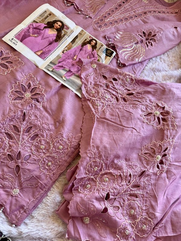 ZIAAZ DESIGNS 908 B COTTON EMBROIDERED SUITS