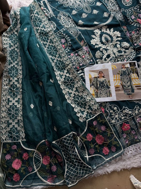 ZIAAZ DESIGNS 917 A COTTON EMBROIDERED SUITS