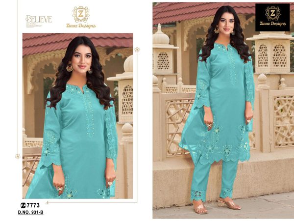 ZIAAZ DESIGNS 931 B COTTON PAKISTANI SUITS