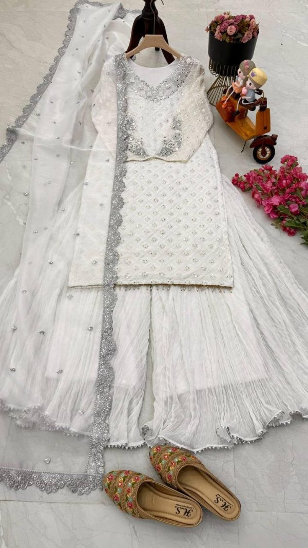 ZOYA CLOTHING Z 9281 B DESIGNER PLAZZO SUITS
