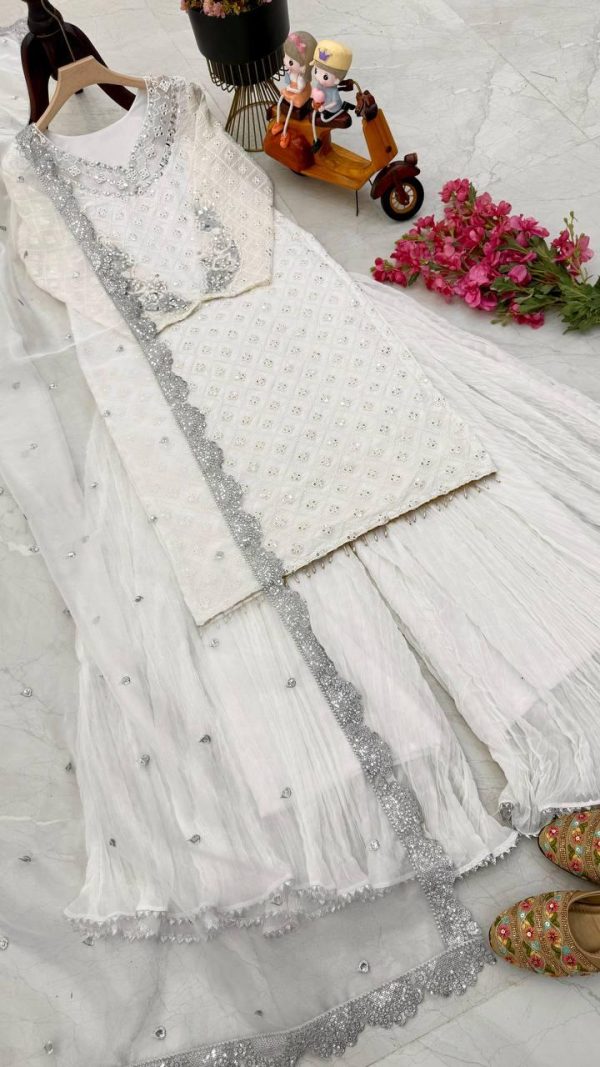 ZOYA CLOTHING Z 9281 B DESIGNER PLAZZO SUITS
