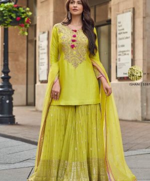 ZOYA CLOTHING ZB 5047 DESIGNER PLAZZO SUITS WHOLESALE