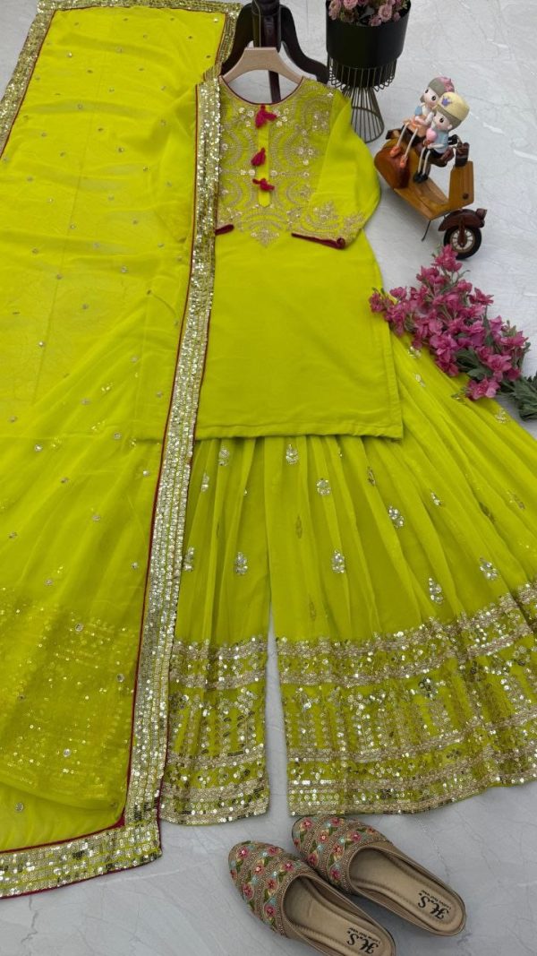 ZOYA CLOTHING ZB 5047 DESIGNER PLAZZO SUITS WHOLESALE