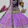 ZOYA CLOTHING ZB 5052 DESIGNER PARTY TOP PLAZZO SET
