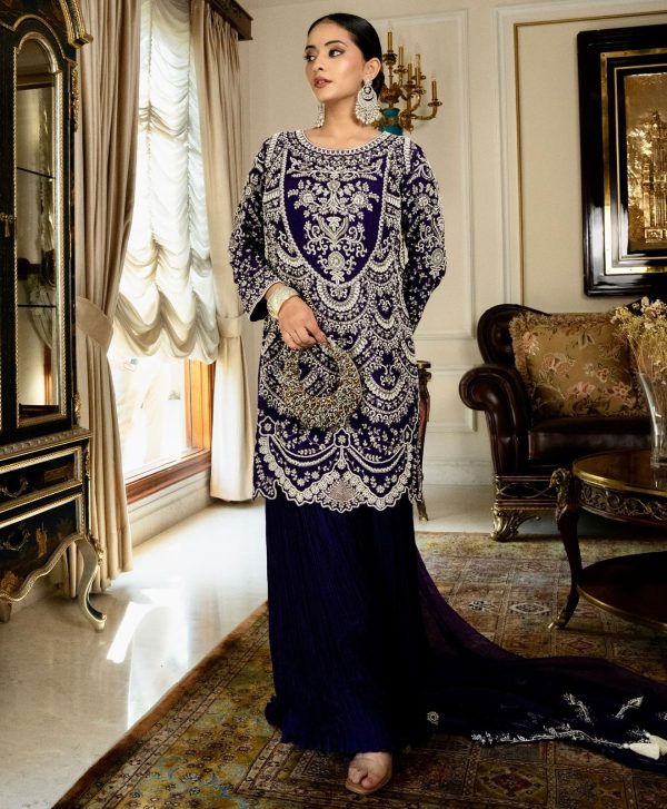 ZOYA CLOTHING ZC 9019 DESIGNER PLAZZO SUITS