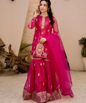 ZOYA CLOTHING ZC 9021 GEORGETTE PLAZZO SUITS