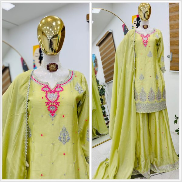 ZOYA CLOTHING ZC 9023 A DESIGNER PLAZZO SUITS