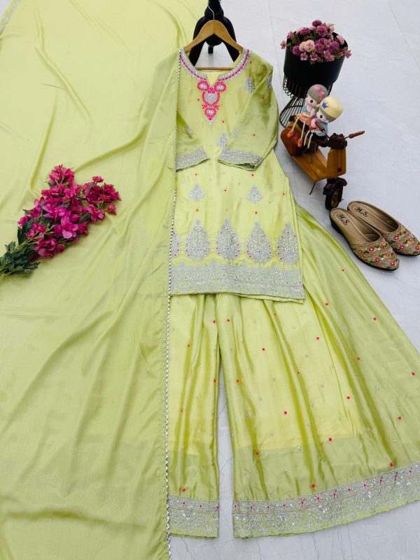 ZOYA CLOTHING ZC 9023 A DESIGNER PLAZZO SUITS