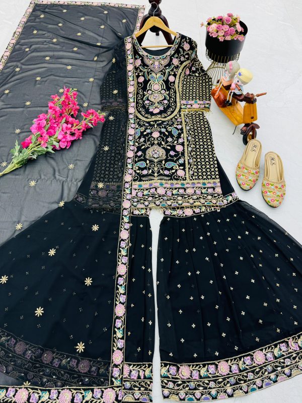 ZOYA CLOTHING ZC 9024 A DESIGNER PLAZZO SUITS