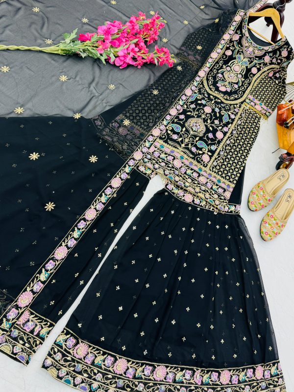 ZOYA CLOTHING ZC 9024 A DESIGNER PLAZZO SUITS