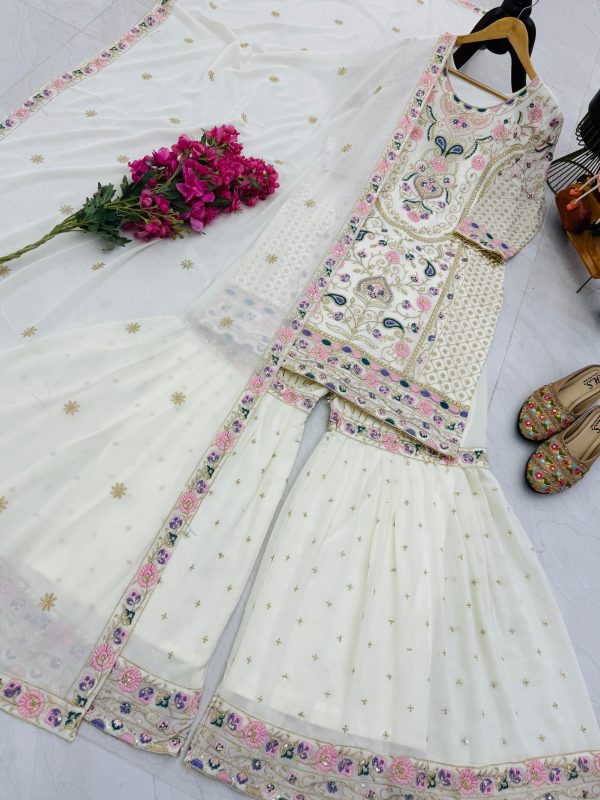 ZOYA CLOTHING ZC 9024 B DESIGNER PLAZZO SUITS