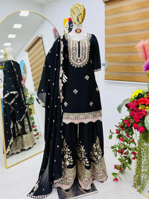 ZOYA CLOTHING ZD 10099 DESIGNER SHARARA SUITS WHOLESALE