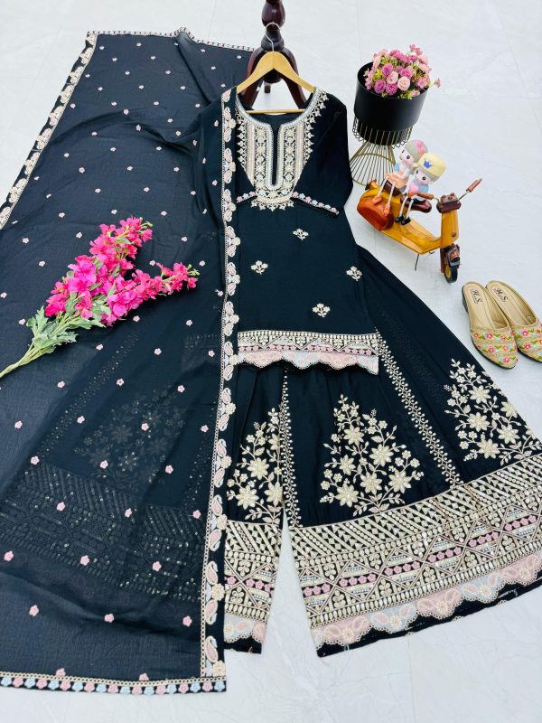 ZOYA CLOTHING ZD 10099 DESIGNER SHARARA SUITS WHOLESALE