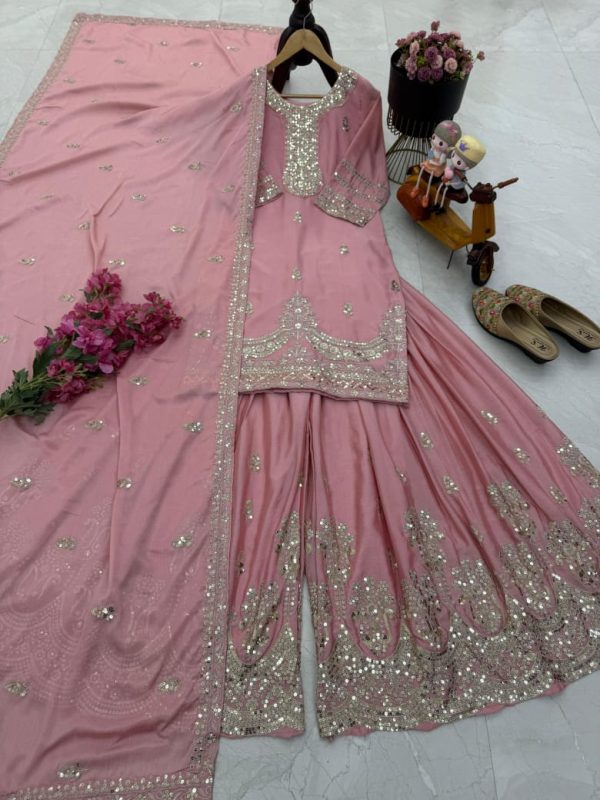 ZOYA CLOTHING ZF 6003 A DESIGNER PLAZZO SUITS