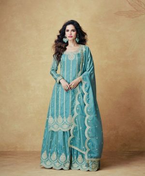 ZOYA CLOTHING ZF 6003 B DESIGNER PLAZZO SUITS