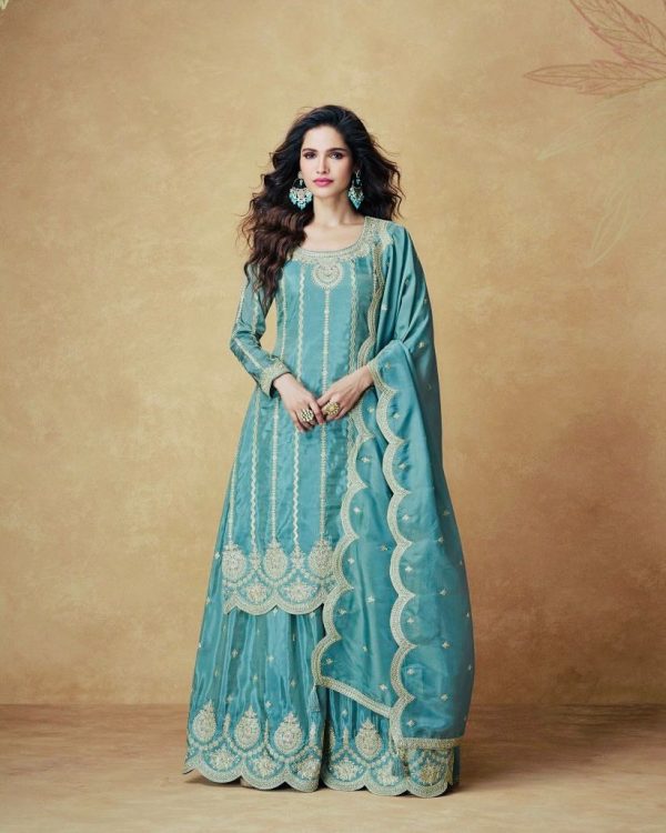 ZOYA CLOTHING ZF 6003 B DESIGNER PLAZZO SUITS