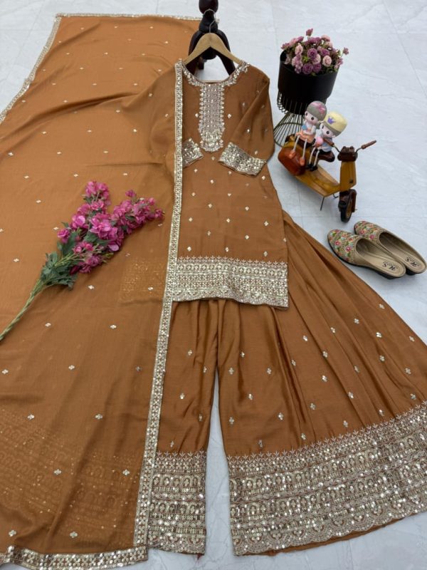 ZOYA CLOTHING ZF 6003 C DESIGNER PLAZZO SUITS