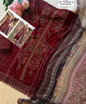 ZUNISHA EXPORTS 1013 VISCOSE RAYON PAKISTANI SUITS