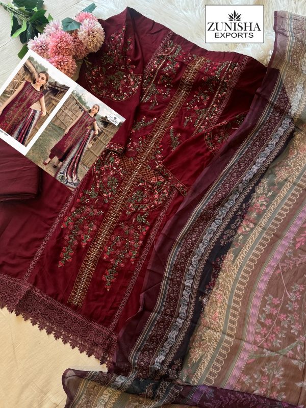 ZUNISHA EXPORTS 1013 VISCOSE RAYON PAKISTANI SUITS