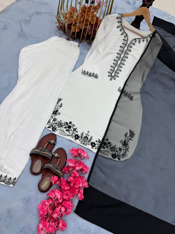 AAROHI DESIGNER AD 205 NATURAL CREPE PLAZZO SUITS