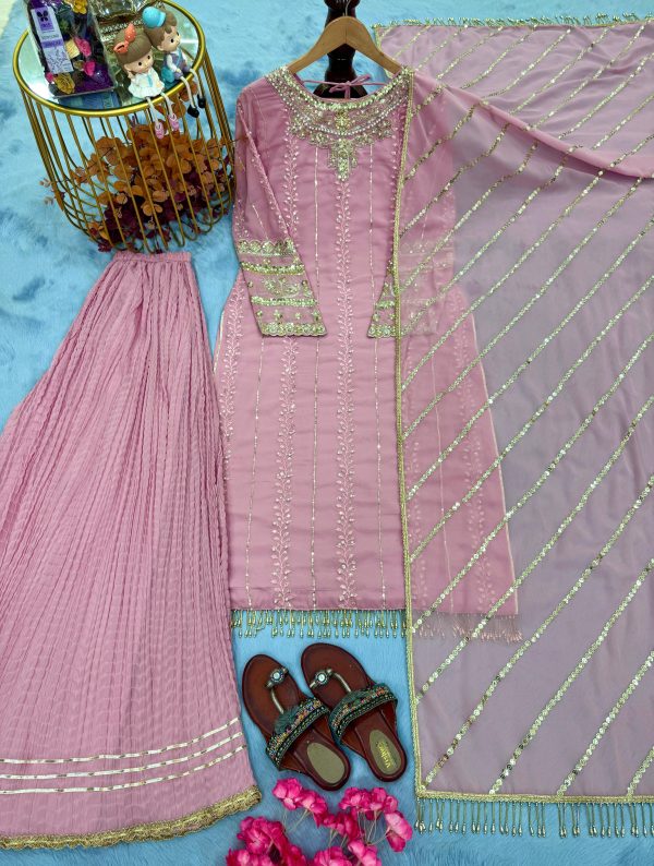 AAROHI DESIGNER AD 207 PLAZZO SUITS WHOLESALE