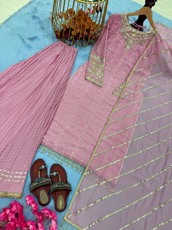 AAROHI DESIGNER AD 207 PLAZZO SUITS WHOLESALE