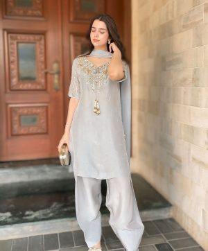 AAROHI DESIGNER AD 208 PARTY WEAR FARSHI SUITS