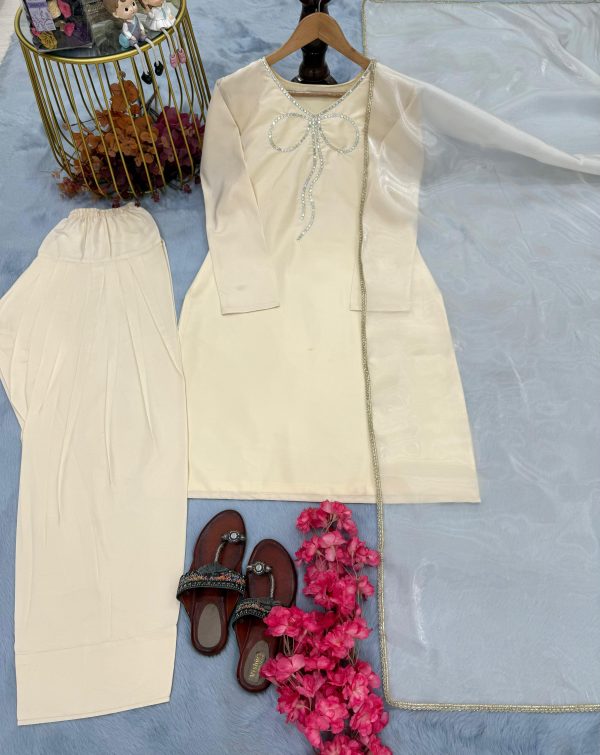 AAROHI DESIGNER PD 1112 B PURE NATURAL CREPE SUITS