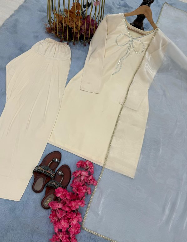 AAROHI DESIGNER PD 1112 B PURE NATURAL CREPE SUITS