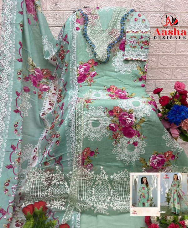 AASHA DESIGNER 1162 COTTON SALWAR SUITS ONLINE