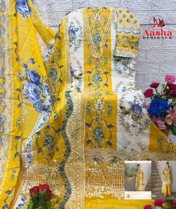AASHA DESIGNER 1163 COTTON SALWAR SUITS ONLINE