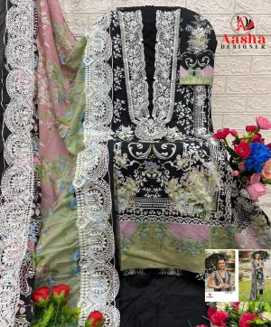 AASHA DESIGNER 1167 COTTON PAKISTANI SUITS