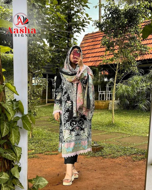 AASHA DESIGNER 1167 COTTON PAKISTANI SUITS