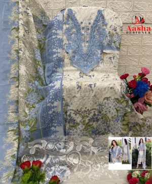 AASHA DESIGNER 1168 COTTON PAKISTANI SUITS