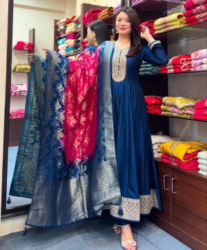 AKSHAR DESIGNER JASHN E BAHAARA ANARKALI KURTI