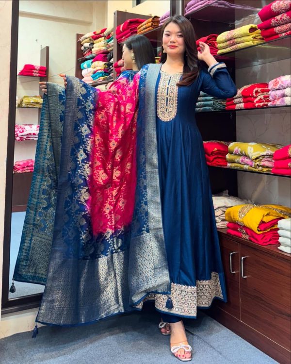 AKSHAR DESIGNER JASHN E BAHAARA ANARKALI KURTI