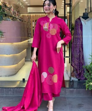 AKSHAR DESIGNER MAL PINK COTTON KURTI WHOLESALE