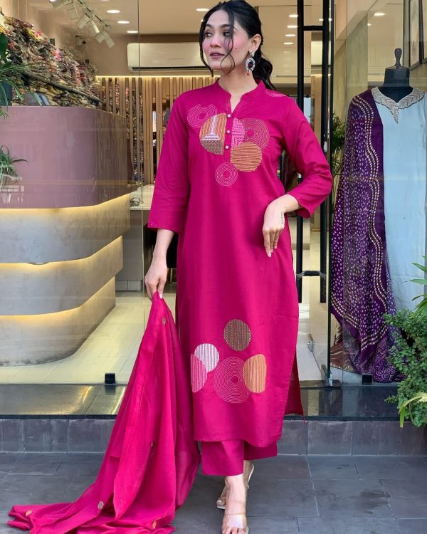 AKSHAR DESIGNER MAL PINK COTTON KURTI WHOLESALE