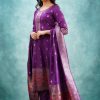 AKSHAR DESIGNER SANVI PURPLE READYMADE SUITS