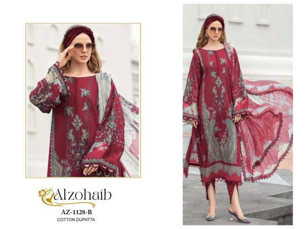 ALZOHAIB AZ 1128 B PAKISTANI COTTON SUITS