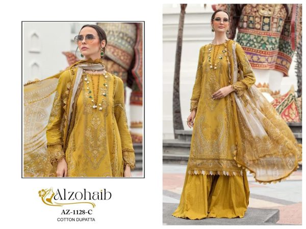 ALZOHAIB AZ 1128 C PAKISTANI COTTON SUITS