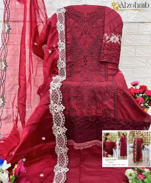ALZOHAIB AZ 1222 A COTTON SALWAR SUITS WHOLESALE