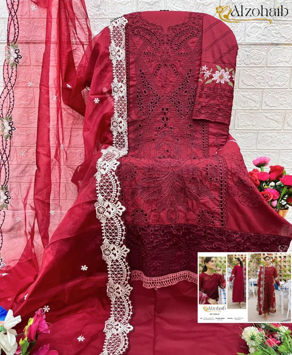 ALZOHAIB AZ 1222 A COTTON SALWAR SUITS WHOLESALE