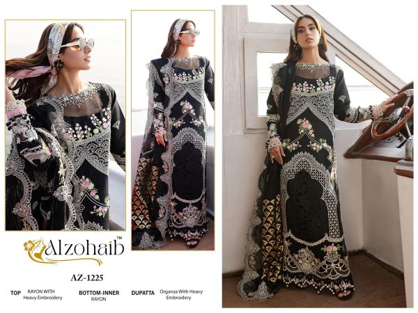 ALZOHAIB AZ 1225 COTTON PAKISTANI SUITS