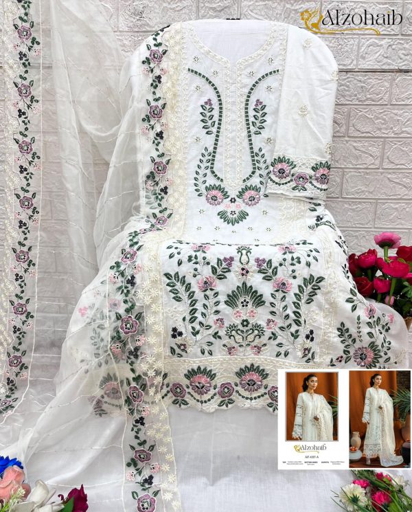 ALZOHAIB AZ 1227 A COTTON SALWAR SUITS WHOLESALE
