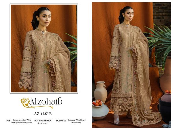 ALZOHAIB AZ 1227 B COTTON SALWAR SUITS WHOLESALE